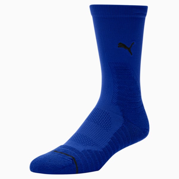 Men's Basketball Crew Socks [1 Pack], BLUE, extralarge